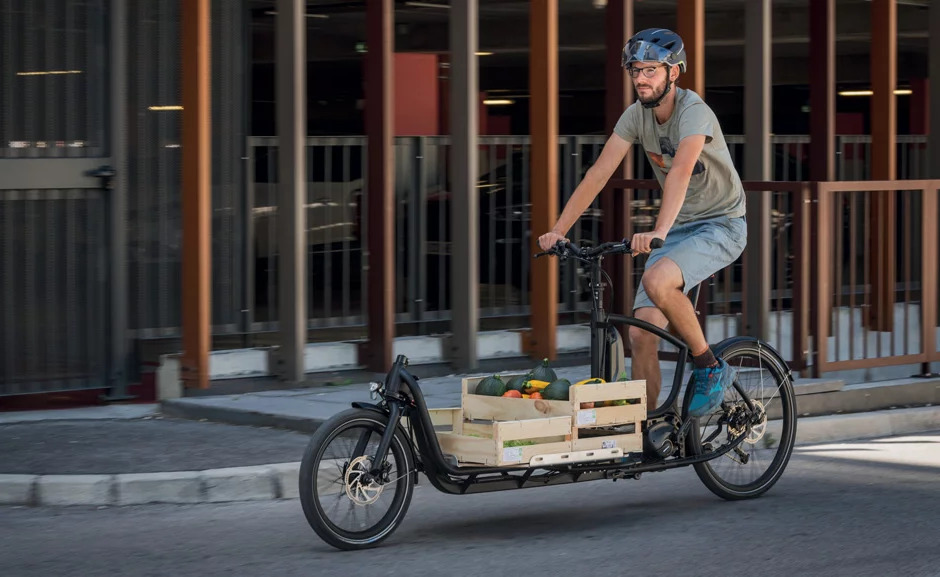 Livraison Fruits Et Legumes Velo Cargo Electrique Biporteur